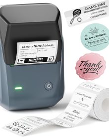 NIIMBOT B1 Label Maker Machine with Tape, Thermal Label Printer Easy to Use for Office, Home, Business, 2 Inch Label Maker with 2'' x1.18'' Labels-230pcs/Roll