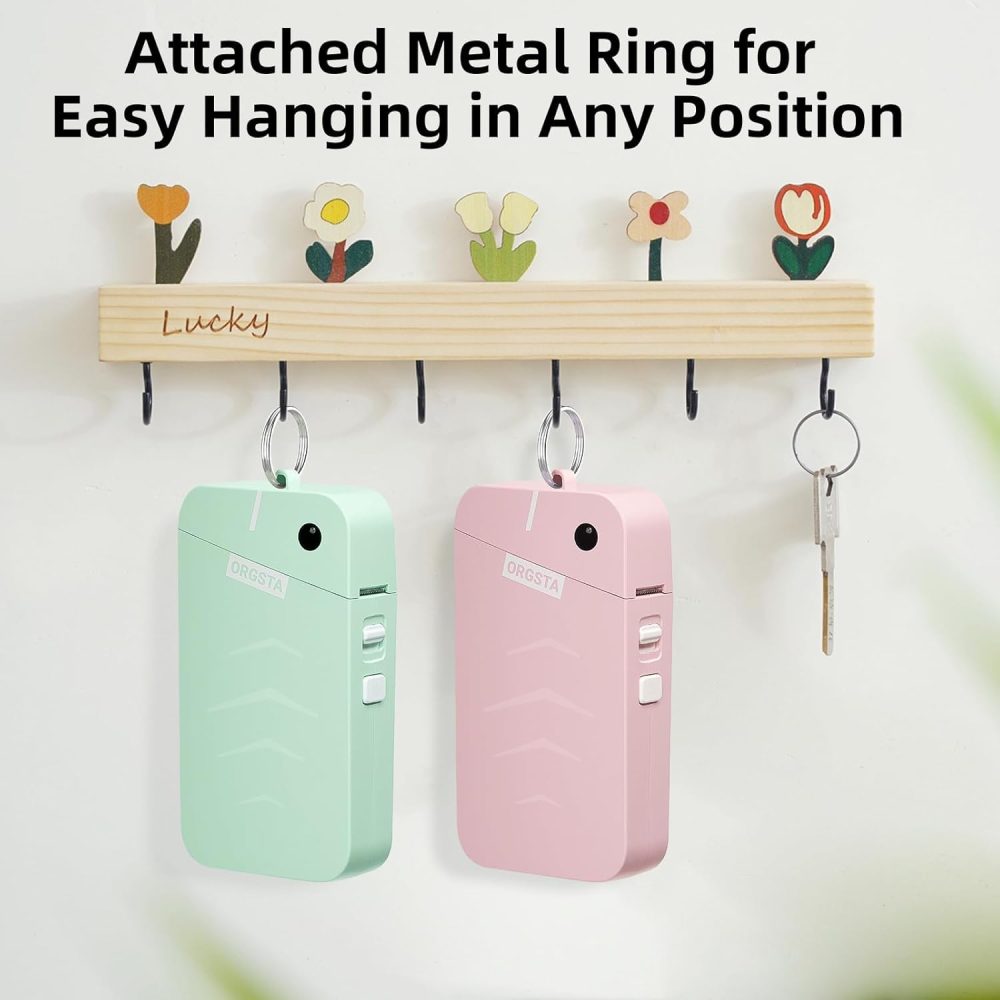 S001 Label Maker Machine with Tape, Portable Bluetooth Label Maker for Home and Office Organization, Thermal Label Printer Mini Label Maker with Multiple Templates, Pink - Image 5